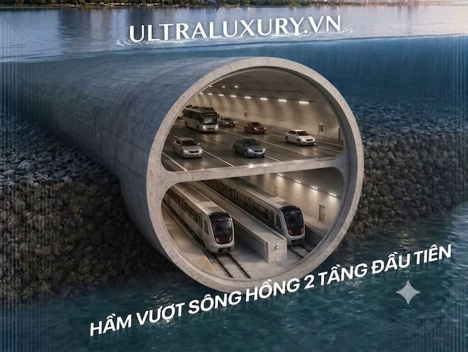 hầm vượt sông hồng